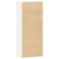 vidaXL Skriňa na topánky 80 x 35.5 x 180 cm Kompozitné drevo Biela