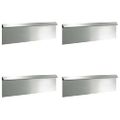 vidaXL Slimáková ohrada 4 ks 100 x 3,5 x 25 cm Pozinkovaná oceľ