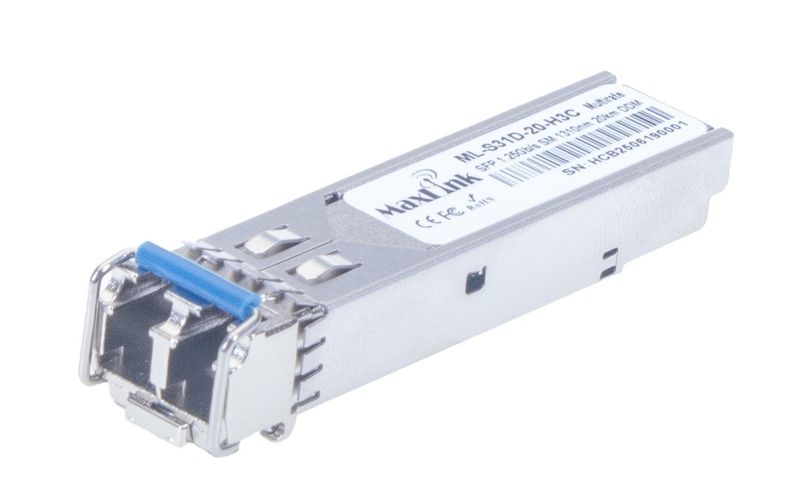 MaxLink 1.25G SFP optický modul HP, SM, 1310nm, 3km, 2x LC konektor, DDM, H3C kompatibilný