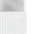 vidaXL LED TV kabinet Biela s vysokým leskom Kompozitné drevo