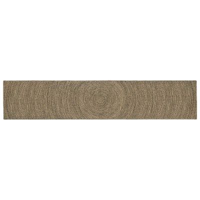 vidaXL Kusové koberce Prírodná a čierna 80 x 400 cm Juta