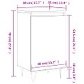 vidaXL Komoda sivá sonoma 40x35x70 cm kompozitné drevo