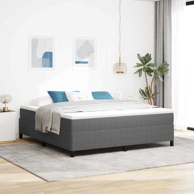 vidaXL Posteľ s pružinovým rámom Svetlosivá 180 x 200 cm