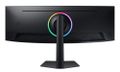 Samsung Odyssey/G95C/49"/VA/5120x1440/240Hz/1ms/Black/2R LED monitor, herní, prohnutý, 48,7", VA, 5120×1440, 32:9, 240Hz, 1ms, 450cd/m2, DisplayPort, HDMI, USB, energ. tř. G, černý