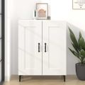 vidaXL Komoda biela 69,5x34x90 cm spracované drevo