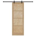 vidaXL Posuvné dvere ORKDAL 83 x 232 cm Borovicový masív Prírodná