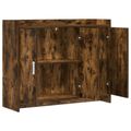 vidaXL Servírovacia skriňa Dymový dub 98,5 x 33 x 80 cm