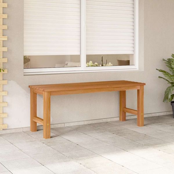 vidaXL Záhradná lavica 114 cm masívne tíkové drevo