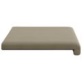 vidaXL Vankúš na lavičku Textúrovaná zamat Khaki Hĺbka 35 cm
