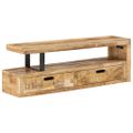 vidaXL TV stolík (118-200) x 30 x 40 cm masívne drevo mango