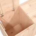 vidaXL Kôš na bielizeň 88,5x44x66 cm borovica z masívneho dreva