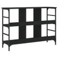 vidaXL Komoda čierna 102x32x73,5 cm kompozitné drevo