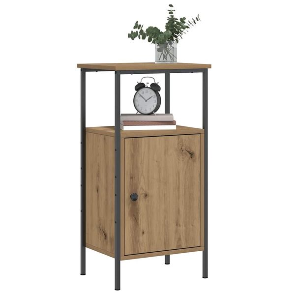 vidaXL Nočné stolíky 2 ks dub artisan 41x31x80 cm kompozitné drevo