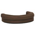vidaXL Ergonomický matrac pre psa 75x53 cm ľanový vzhľad flís hnedý