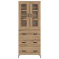 vidaXL Highboard 2 ks Remeselný dub 69,5 x 34 x 180 cm