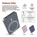 Powerbanka EMOS WI 522 /B0555GY/, 5 000 mAh, 20 W+Wireless, sivá