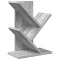 vidaXL Polica na knihy Tree 3-podlažná 30 x 18 x 40 cm Sivý Sonoma