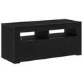 vidaXL TV skrinka 90 x 35 x 40 cm Čierny dub Kompozitné drevo