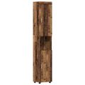 vidaXL Sada kúpeľňového nábytku TULUM 5 ks Staré drevo 60 x 34 x 63 cm