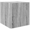 vidaXL Príručný stolík sivý dub sonoma 33x33x34,5 cm spracované drevo