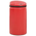 vidaXL Automatický odpadkový kôš, senzor 50 l, uhlíková oceľ, červený