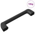 vidaXL rukoväť Jednofarebný 69 ks Čierna 380 x 34 x 85 mm Hliník a PP