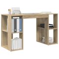 vidaXL Stôl Sonoma dub Kompozitné drevo 130 x 50.5 x 75 cm