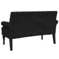 vidaXL Lavica s operadlom čierna 120x62x75,5 cm látka