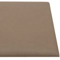 vidaXL Nástenný čelník 12 ks 90 x 30 cm Kapučínová látka