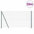vidaXL Zvarené drôtené pletivo s betónovým základom 50 x 1,2 m Zelená