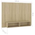 vidaXL Nástenná TV skrinka dub sonoma 120x23,5x90 cm spracované drevo