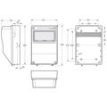 Skriňa 3958 AcquaCOMBI IP65, 9 modulov, 330×215×155mm