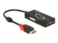 Nástroj na prevod videa - DisplayPort - DVI, HDMI, VGA - čierna - maloobchod