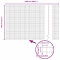 vidaXL Zvarený drôtený plot 2500 x 140 cm Zelená