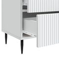 vidaXL Nočný stolík Biela 62 x 34,5 x 47,5 cm Kompozitné drevo