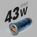 Autoadaptér KRUGER & MATZ KM0872, 1x USB-C, 1x Qualcomm 3A