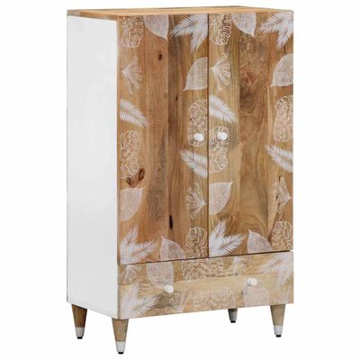 vidaXL Highboard 60x33,5x100 cm Masívne drevo Mango