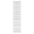 vidaXL Skrinky na topánky 2 ks biele 27,5x27x102 cm spracované drevo