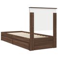 vidaXL Úložná posteľ Hnedý dub 75 x 190 cm Kompozitné drevo