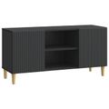 vidaXL TV skrinka 102 x 34,5 x 50 cm Čierna Kompozitné drevo