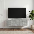 vidaXL Nástenná TV skrinka Nástenný Betónovo sivá 98 x 41 x 30 cm