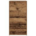 vidaXL Komoda so 6 zásuvkami, staré drevo 50x34x96cm, kompozitné drevo