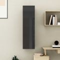 vidaXL TV skrinka, lesklá čierna 30,5x30x110 cm, kompozitné drevo
