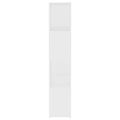 vidaXL Knižnica/deliaca stena biela 60x24x124,5 cm drevotrieska