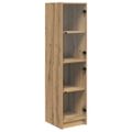 vidaXL Highboard Remeselný dub 35 x 37 x 142 cm Kompozitné drevo