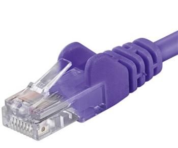Patch kábel UTP RJ45-RJ45 level CAT6, 0,25 m, fialová