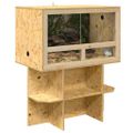 vidaXL Základňa terária Hnedá 80 x 50 x 50 cm OSB