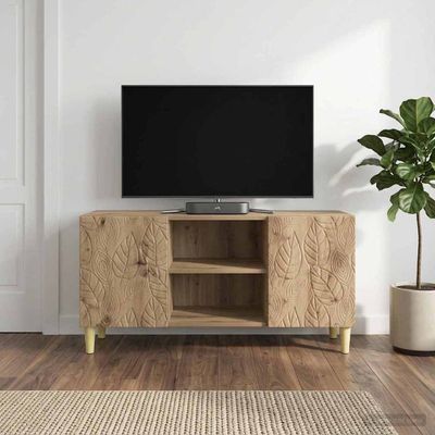 vidaXL TV skrinka 102 x 34,5 x 50 cm Dub artisan Kompozitné drevo