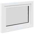 vidaXL Otočné a sklopné okno do suterénu RISOR 80 x 60 cm PVC a sklo