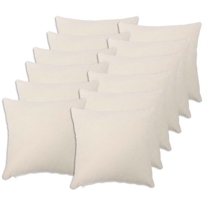 vidaXL Poťah na podložku 12 pcs HEERLEN Krémová 45 x 45 cm Bouclé